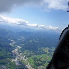 Flugwegposition um 09:27:28: Aufgenommen in der Nähe von Gemeinde St. Veit an der Gölsen, Österreich in 1603 Meter